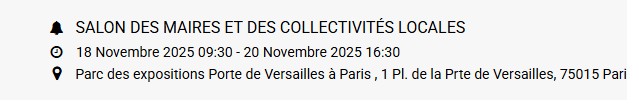Agenda : ne manquez pas les événements de novembre !