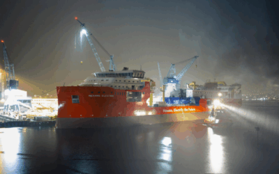 Nexans : la coque du navire câblier Nexans Electra