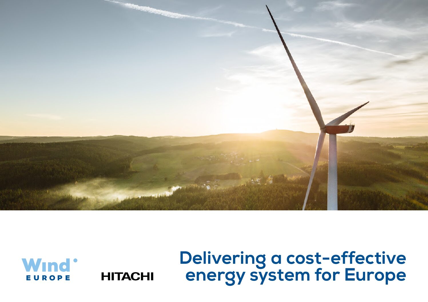 Etude WindEurope Hitachi : les énergies renouvelables restent de loin le moyen le plus abordable d&rsquo;alimenter l&rsquo;Europe en électricité dans le futur