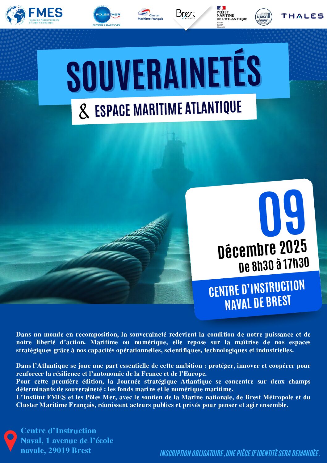 Une journée sur les grands fonds marins à Brest et la sécurité des données