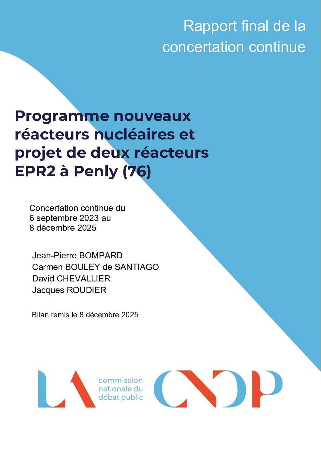 CNDP – Concertation « Projet EPR2 Penly »