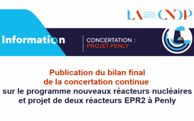 CNDP – Concertation « Projet EPR2 Penly »