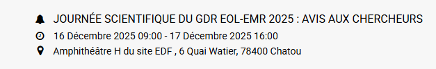 Prenez note des derniers événements de 2025 !