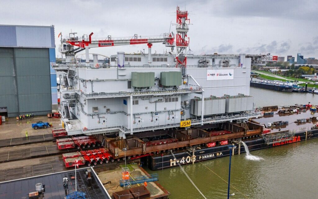 Windanker : La sous-station Jasmund à pris la mer pour son installation