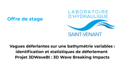 Offre de stage : Analyses des statistiques de vagues déferlantes par traitement d&rsquo;image
