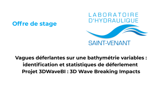 Offre de stage : Analyses des statistiques de vagues déferlantes par traitement d&rsquo;image
