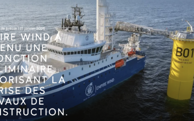 Empire Wind 1 – Reprise des travaux