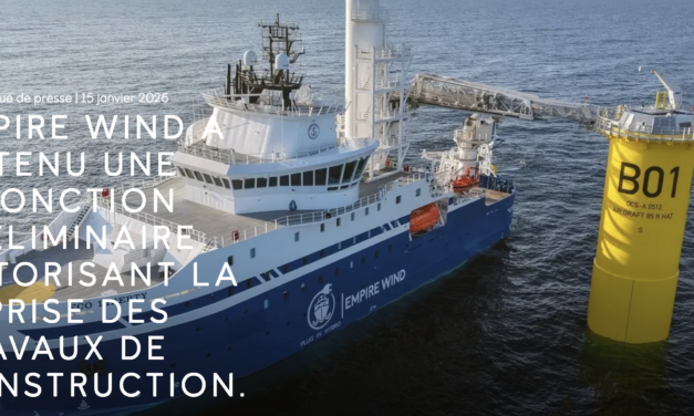 Empire Wind 1 – Reprise des travaux