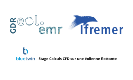 GDR EOL-EMR – Offre de stage N° 2 pour les Calculs CFD sur l&rsquo;éolienne flottante Bluetwin, société d&rsquo;ingénierie française, développe un concept innovant d&rsquo;éolienne flottante double axe vertical