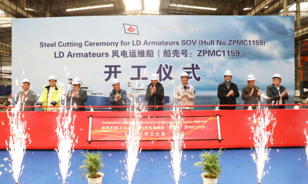 ZPMC et LD Armateurs ont commencé la construction du premier SOV pour les parcs éoliens offshore de Vattenfall