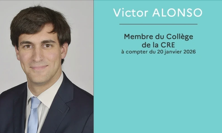 Victor Alonso est nommé membre du collège de la Commission de régulation de l&rsquo;énergie