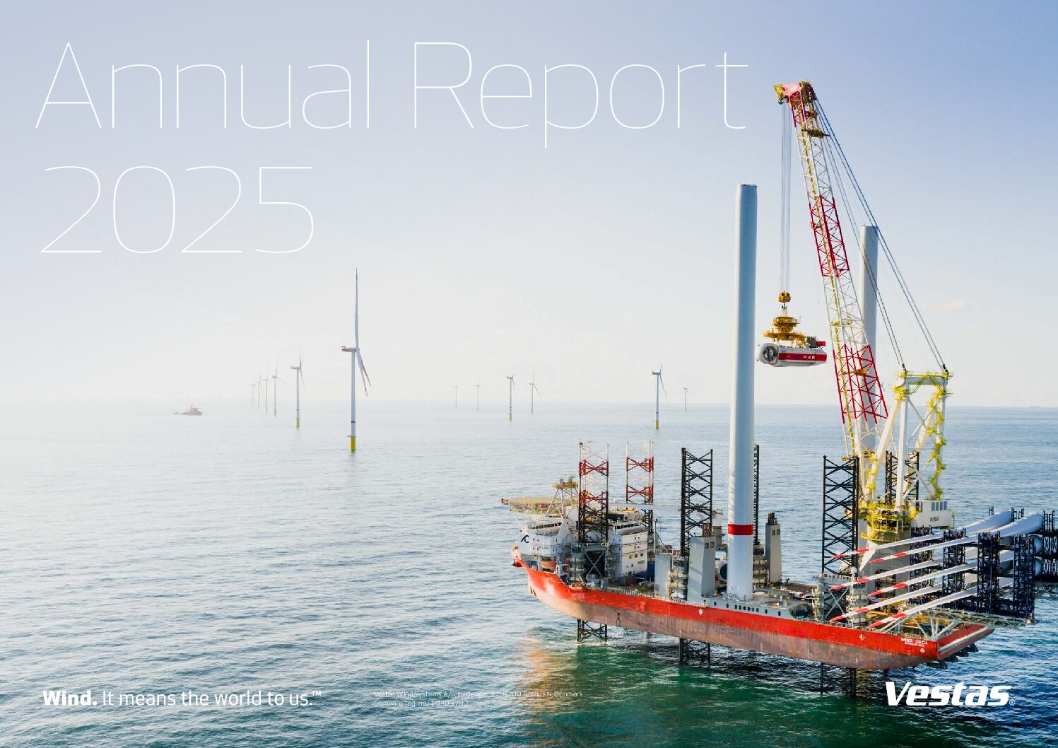 Vestas termine l&rsquo;année 2025 avec un chiffre d&rsquo;affaires record