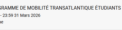 Agenda :  les événements qui arrivent en mars !