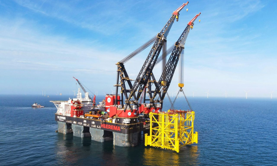 La fondation BorWin Kappa Jacket est installée