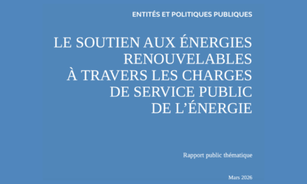 Rapport : La Cour des comptes publie son rapport sur le soutien aux énergies renouvelables
