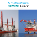 Eolien offshore : Fred. Olsen Windcarrier signe un contrat d&rsquo;exploitation et de maintenance de 10 ans avec Siemens Gamesa