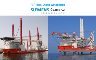 Eolien offshore : Fred. Olsen Windcarrier signe un contrat d&rsquo;exploitation et de maintenance de 10 ans avec Siemens Gamesa