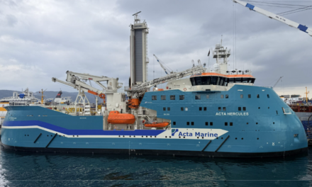 Acta Marine France reçoit son navire Acta Hercules affrété par Vestas