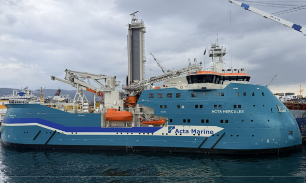 Acta Marine France reçoit son navire Acta Hercules affrété par Vestas