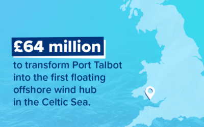 £64 millions de livres pour le pôle éolien offshore de Port Talbot en mer Celtique