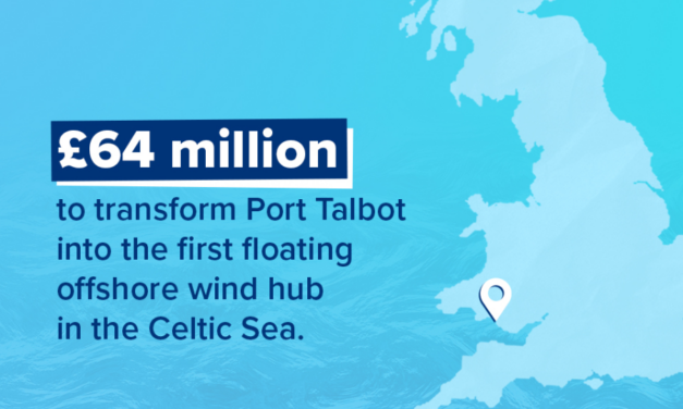 £64 millions de livres pour le pôle éolien offshore de Port Talbot en mer Celtique