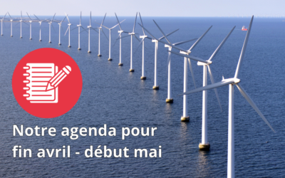 Agenda : les prochains rendez-vous pour les énergies renouvelables en mer en avril et mai
