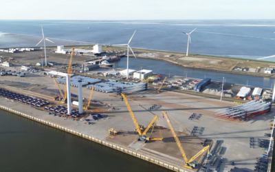 Le quai modernisé du port d&rsquo;Eemshaven permet de gérer deux projets éoliens offshore simultanément