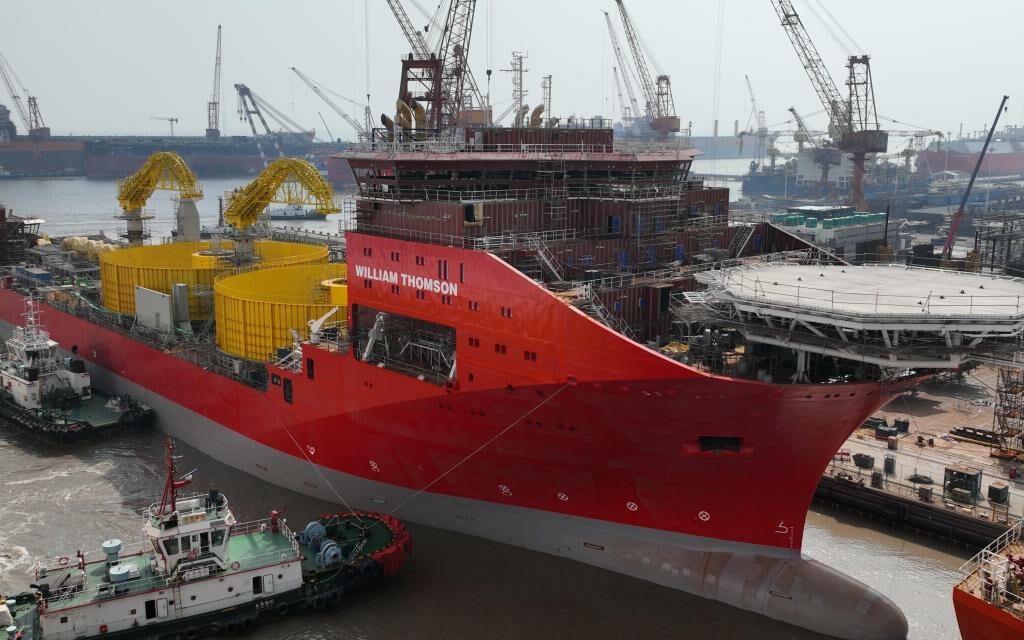 Jan De Nul a lancé un nouveau navire de haute performance : le William Thomson,