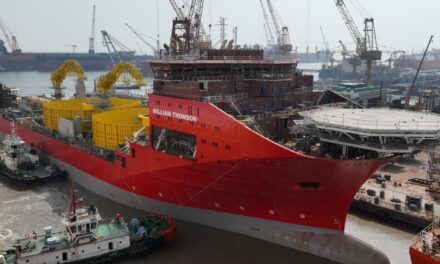 Jan De Nul a lancé un nouveau navire de haute performance : le William Thomson,