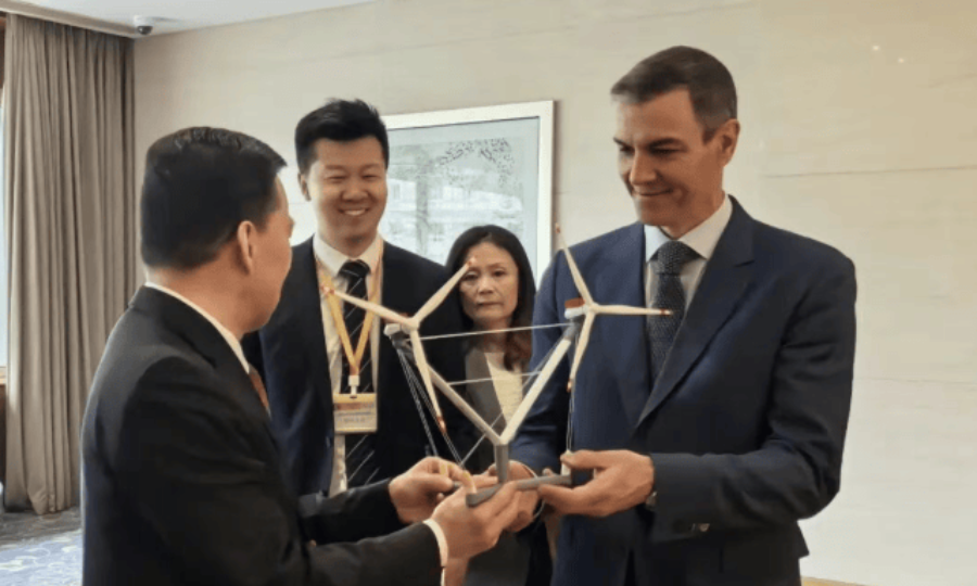 De retour de son voyage en Chine, le Premier ministre espagnol Pedro Sánchez inaugurera WindEurope 2026