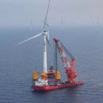 China Three Gorges Pilot (CTG) la plus grande éolienne flottante au monde est installée