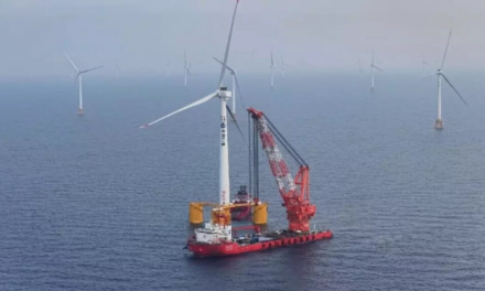 China Three Gorges Pilot (CTG) la plus grande éolienne flottante au monde est installée