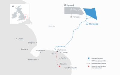 Première monopile installée au parc éolien offshore de Hornsea 3 qui reçoit un nouvel investisseur