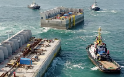 Plus que 6 caissons à installer pour le hub Ile Princesse Elisabeth