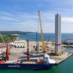 Les premiers composants des turbines Windanker arrivent au port de Mukran