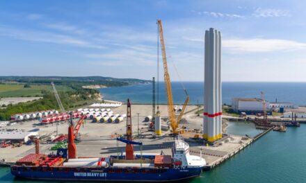 Les premiers composants des turbines Windanker arrivent au port de Mukran