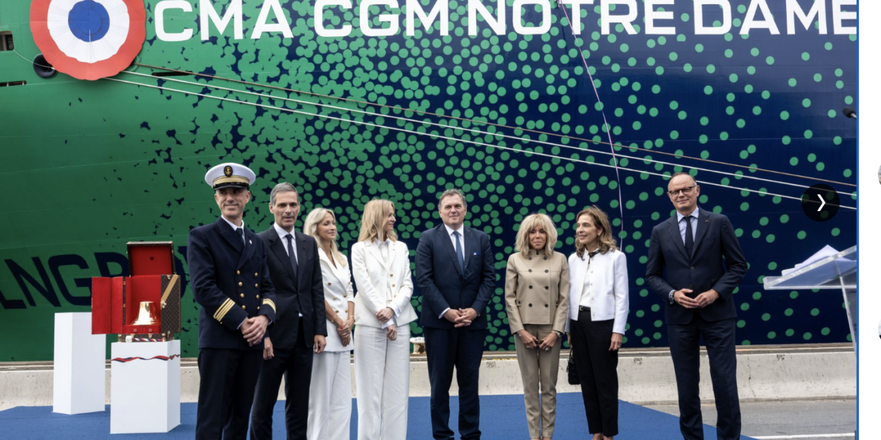 Le CMA CGM Notre-Dame, est le plus grand porte-conteneur au monde sous pavillon français