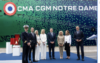 Le CMA CGM Notre-Dame, est le plus grand porte-conteneur au monde sous pavillon français