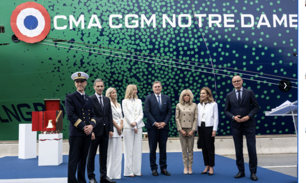 Le CMA CGM Notre-Dame, est le plus grand porte-conteneur au monde sous pavillon français