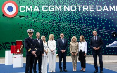 Le CMA CGM Notre-Dame est le plus grand porte-conteneur au monde sous pavillon français