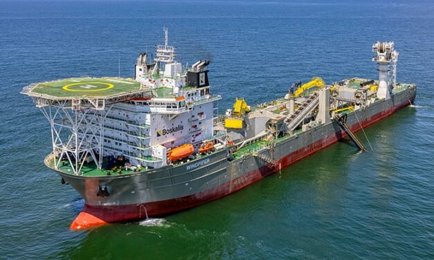 Le Boskalis Windpiper devient le plus grand navire d&rsquo;installation de roches sous-marines
