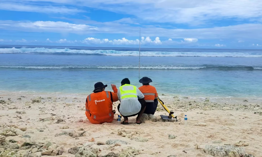 Fugro réalise une cartographie côtière des Iles de Kiribati