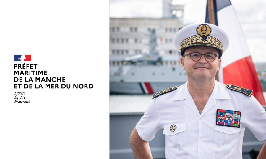 Le vice-amiral d&rsquo;escadre Emmanuel Slaars prend la préfecture maritime de la Manche Mer du Nord