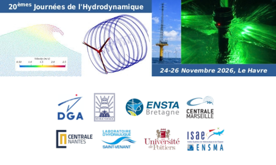 Le pré-programme des « Journées de l&rsquo;Hydrodynamique 2026 » est désormais disponible