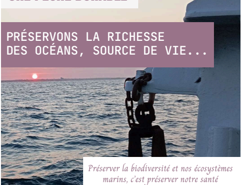 Le réseau OML (Océan mer littoral) NAMO* du mouvement France Nature Environnement exige que la protection du milieu marin conditionne son exploitation