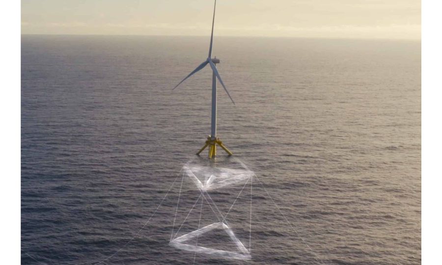 L&rsquo;éolienne flottante de démonstration TetraSpar est rentrée au port : sa mission en mer est terminée
