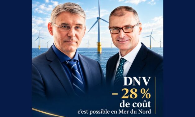 DNV : avec l&rsquo;industrialisation et la normalisation les coûts de l&rsquo;éolien en mer du Nord pourrait être réduits jusqu&rsquo;à 28%