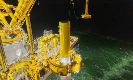 Jan De Nul a installé avec succès le premier monopieu d&rsquo;OranjeWind en mer du Nord néerlandaise
