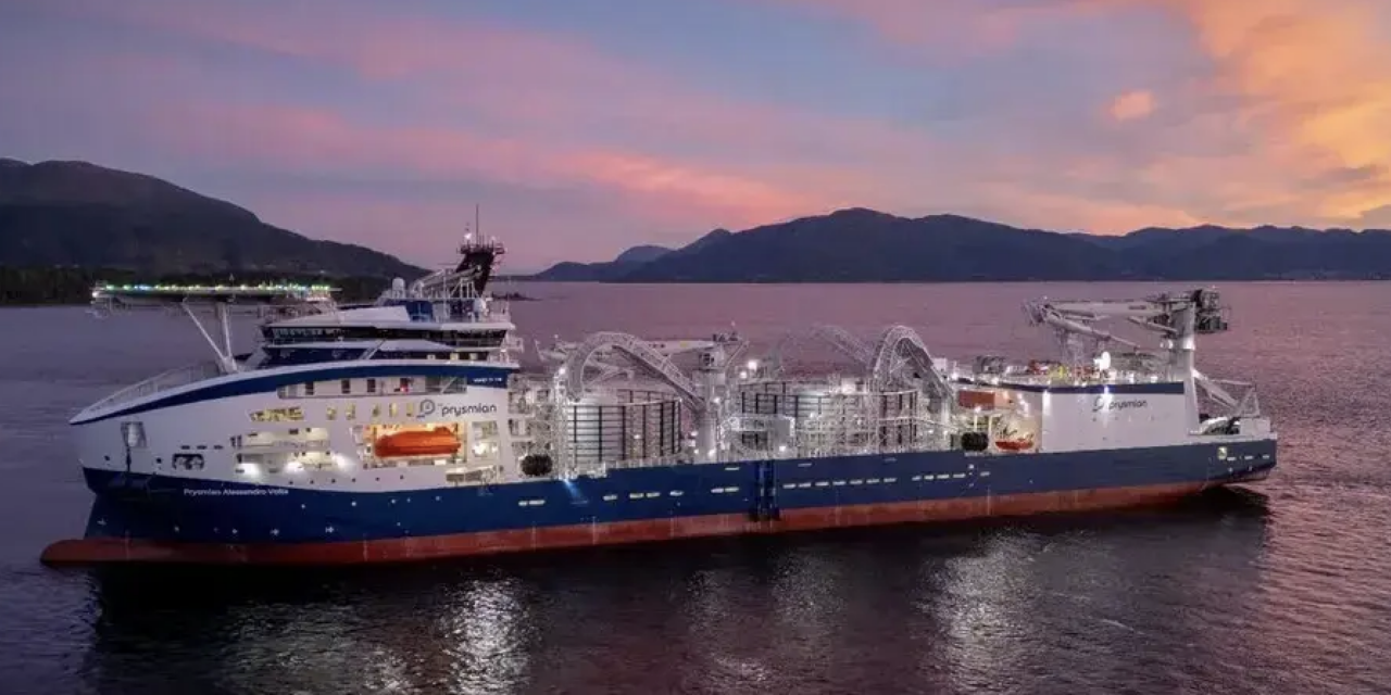 Essais en mer pour le câblier de Prysmian, le plus grand navire jamais lancé par Vard