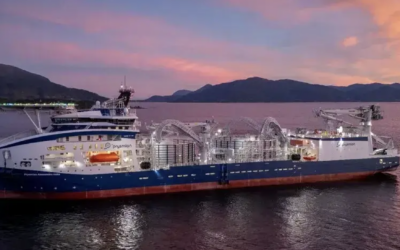 Essais en mer pour le câblier de Prysmian, le plus grand navire jamais lancé par Vard